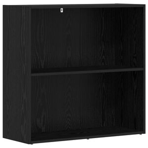 vidaXL Bokhylle 80 x 30 x 76,5 cm Konstruert tre Svart Eik