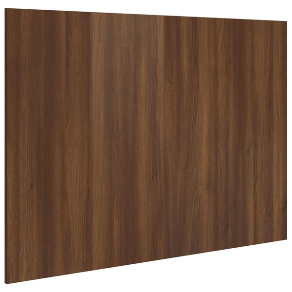 vidaXL Sengegavl brun eik 120x1,5x80 cm konstruert tre