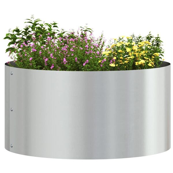 vidaXL Plante ring 5 pcs s&oslash;lv 40 x 40 x 20 cm Galvanisert St&aring;l