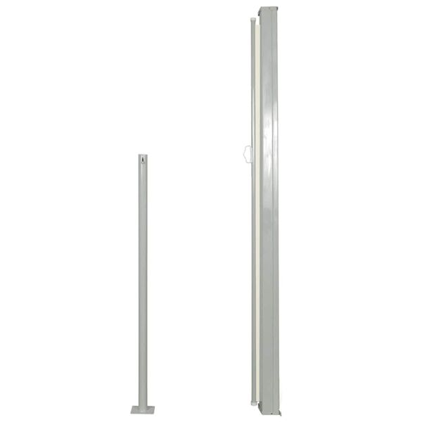 vidaXL Uttrekkbar sidemarkise 170x300 cm kremhvit