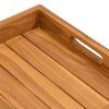 vidaXL Serveringsbrett 60x35 cm heltre teak