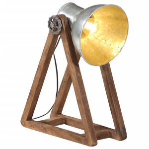 vidaXL Skrivebordslampe 25 W vintage s&oslash;lv 30x17x40 cm E27