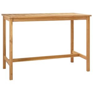 vidaXL Barbord Naturlig 150 x 75 x 105 cm Massivt Teaktre