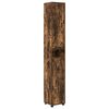 vidaXL Baderomsskap R&oslash;kt eik 30,5 x 30 x 195 cm Konstruert tre