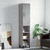 vidaXL Highboard gr&aring; sonoma 34,5x34x180 cm konstruert tre