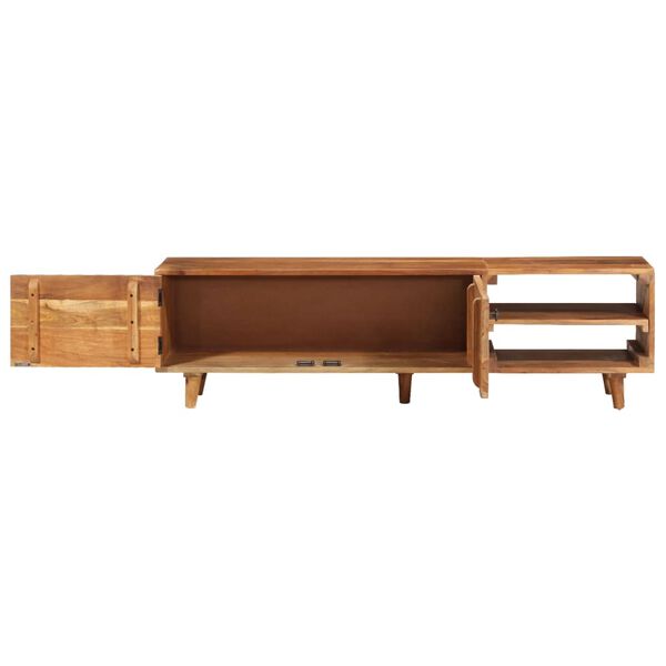 vidaXL TV-benk heltre akasie med honningfinish 140x30x40 cm