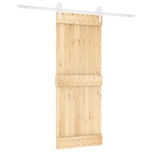 vidaXL Skyved&oslash;r 80 x 210 cm Massiv Furu Tre (Ubehandlet)