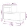 vidaXL Nattbord 2 stk hvit 60x34x51 cm heltre furu