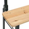 vidaXL Sammenleggbart ølbordsett 3 deler heltre gran