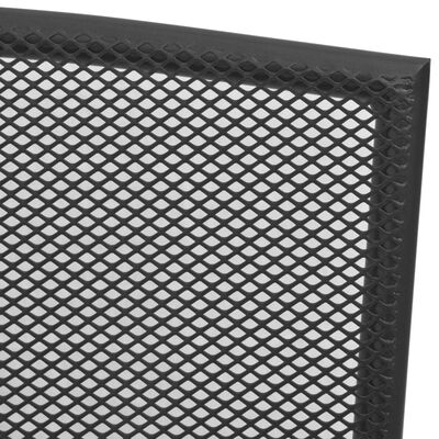 vidaXL Utestoler 4 stk nettingdesign stål antrasitt