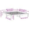 vidaXL Sengeramme uten madrass hvit 180x200 cm heltre furu