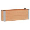 vidaXL H&oslash;ybed Brun 100 x 30 x 36 cm WPC og Aluminium