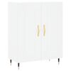 vidaXL Highboard hvit 69,5x34x180 cm konstruert tre