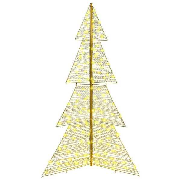vidaXL Juletre med 240 LED Varmhvit 180 cm PET