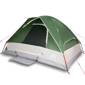 vidaXL Kuppeltelt for camping 6 personer gr&oslash;nn vanntett