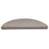 vidaXL Selvklebende trappematter sisal-utseende 15 stk 56x17x3 cm s&oslash;lv