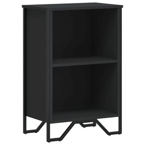 vidaXL Bokhylle svart 50x31x74,5 cm konstruert tre