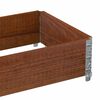 vidaXL Pallekarmer brun 100x50 cm heltre furu