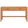 vidaXL Skrivebord med skuffer 120x40x75 cm heltre teak
