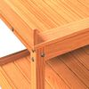 vidaXL Pottebord med hyller brun 108x45x86,5 cm heltre furu