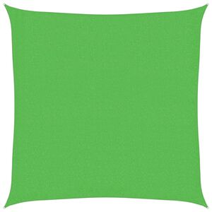 vidaXL Solseil 160 g/m&sup2; lysegr&oslash;nn 3x3 m HDPE