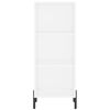 vidaXL Highboard hvit 34,5x34x180 cm konstruert tre