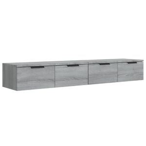 vidaXL Veggskap 2 stk gr&aring; sonoma 68x30x20 cm konstruert tre