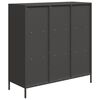 vidaXL Highboard svart 101,5x39x103,5 cm st&aring;l