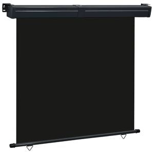 vidaXL Sidemarkise for balkong 165x250 cm svart