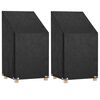vidaXL Trekk til utestol 2 stk 8 maljer 65x65x80/120 cm polyetylen
