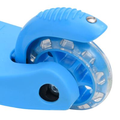 vidaXL Sparkesykkel for barn 3 hjul justerbart aluminiumshåndtak blå