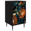 vidaXL Nattbordskap LOCHEM Svart eik 36 x 33 x 61 cm Konstruert tre