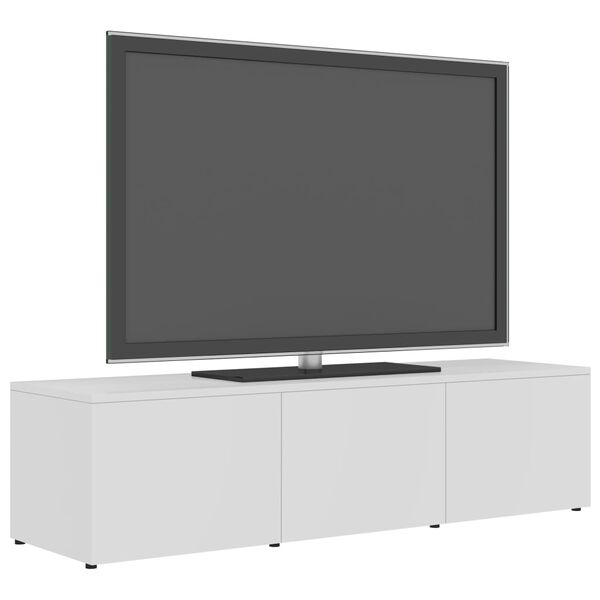 vidaXL TV-benk hvit 120x34x30 cm konstruert tre