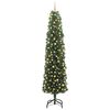vidaXL Kunstig juletre med 300 LED gr&oslash;nn 240 cm PVC og st&aring;l og plast