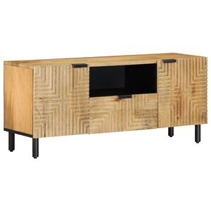 vidaXL TV-benk brun 105x33x46 cm heltre mango