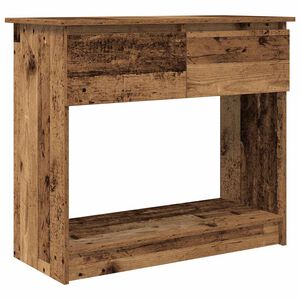 vidaXL konsollbord med skuffer gammelt tre 85,5x38,5x74,5 cm