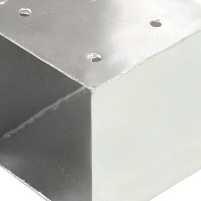 vidaXL Stolpesko T-form galvanisert metall 101x101 mm