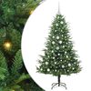 vidaXL Kunstig Forh&aring;ndsbelyst Juletre med Ballettsett Gr&oslash;nn 150 cm