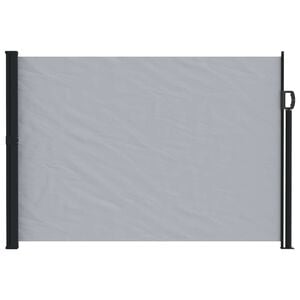 vidaXL Utklappbart side markise 500 x 160 cm Polyester Rektangul&aelig;r Gr&aring;