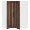 vidaXL Vegghj&oslash;rneskap PORTO Brun Eik 57 x 57 x 80 cm Konstruert tre
