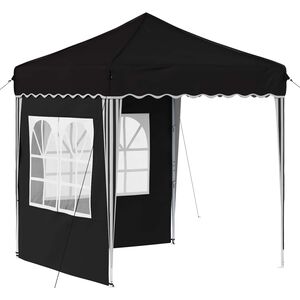 vidaXL Pop-up Festtelt 195 x 195 x 245 cm Svart Oxford Stoff