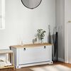 vidaXL Sko Skap med hylle Corona Hvit 99 x 32 x 49 cm Massiv furu