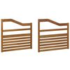 vidaXL Armlener 2 pcs Brun 79 x 4 x 73 cm Konstruert tre