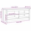 vidaXL Oppbevaringsbenk Vokset Brun 110 x 38 x 45,5 cm Massiv furu