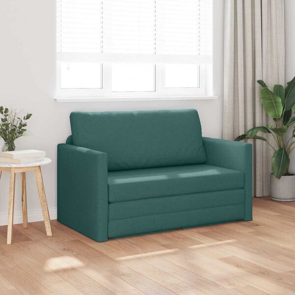 vidaXL Sofa seng Mørkegrønn 124 x 71 x 78 cm Fløyel