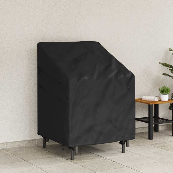 vidaXL Hage Stoltrekk Svart 75 x 78 x 65 / 100 cm 420D stoff