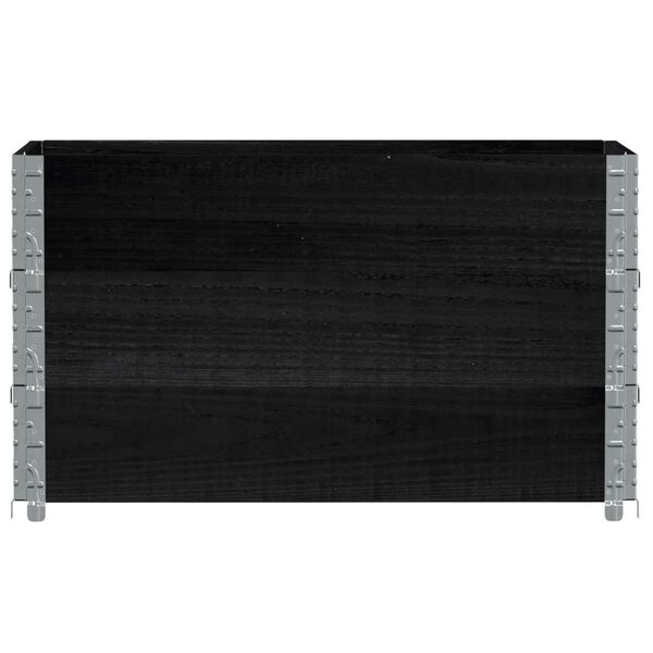 vidaXL Pallekarmer 3 stk svart 100x50 cm heltre furu
