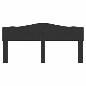 vidaXL Hodegavl Svart Eik 200 cm Konstruert tre