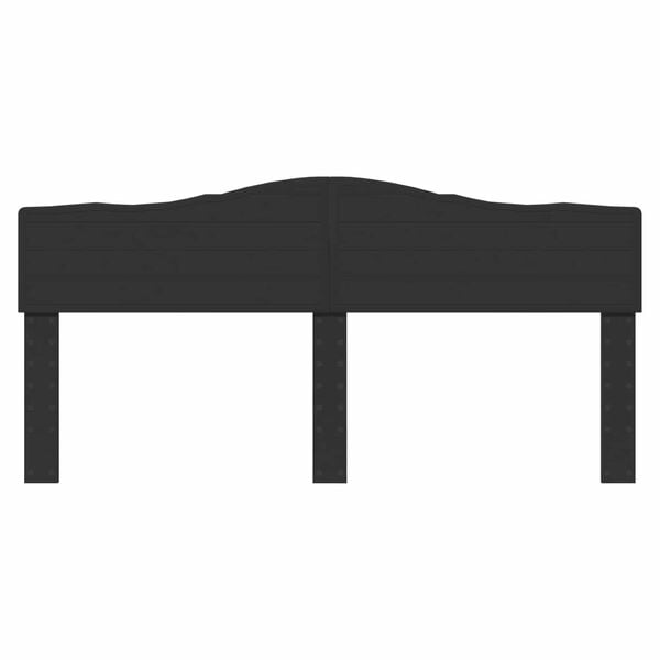 vidaXL Hodegavl Svart Eik 200 cm Konstruert tre