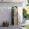 vidaXL Vedholder gr&oslash;nn 40x45x170 cm galvanisert st&aring;l